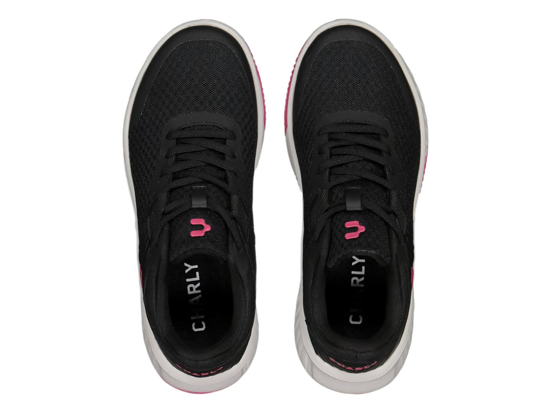 Tenis Charly Negro con Rosa para Mujer