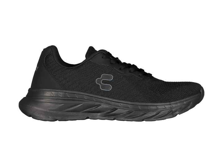 Tenis deportivos Charly color negro con tejido transpirable y suela robusta.