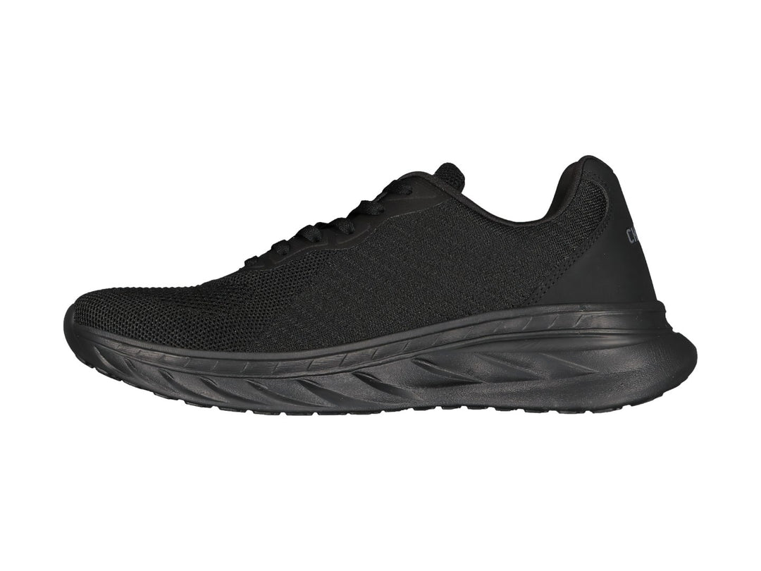 Tenis deportivos Charly color negro con tejido transpirable y suela robusta.
