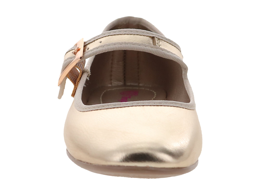 Zapatos Planos Tropicana Color Oro para Niña