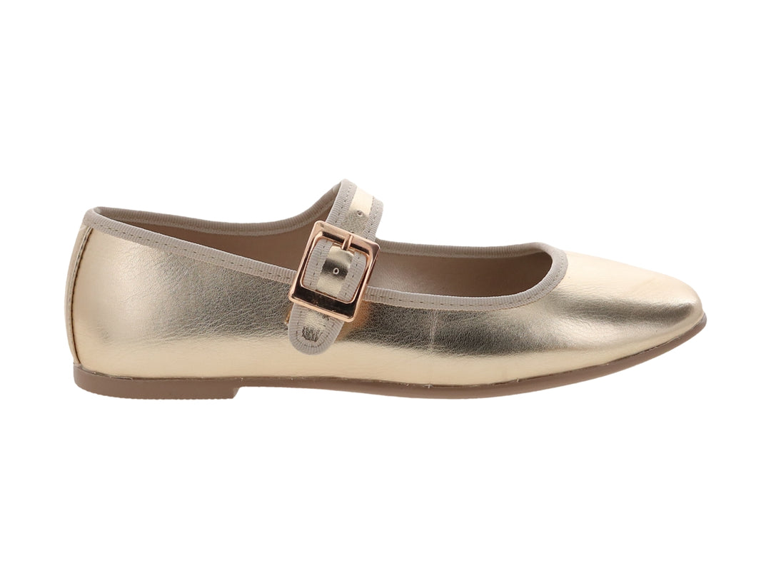 Zapatos Planos Tropicana Color Oro para Nina