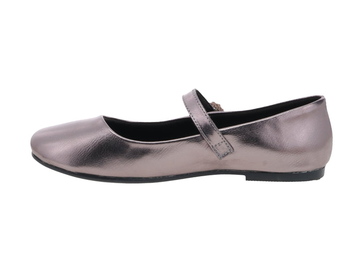 Zapatos Planos Tropicana Gris Metálico para Niña