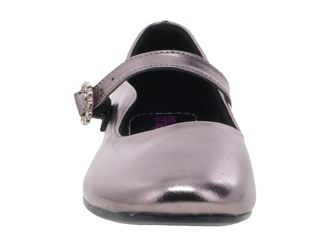 Zapatos Planos Tropicana Gris Metálico para Niña