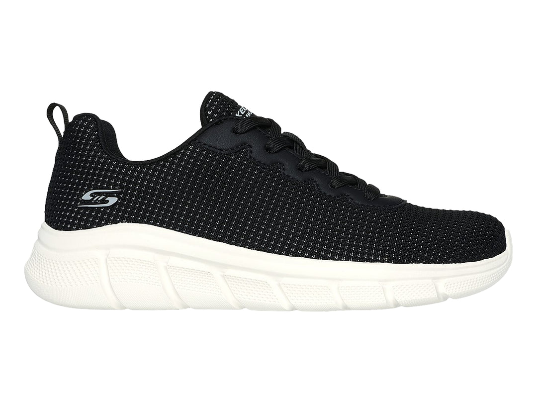 Tenis Skechers BOBS B Flex Negro y Blanco para Mujer