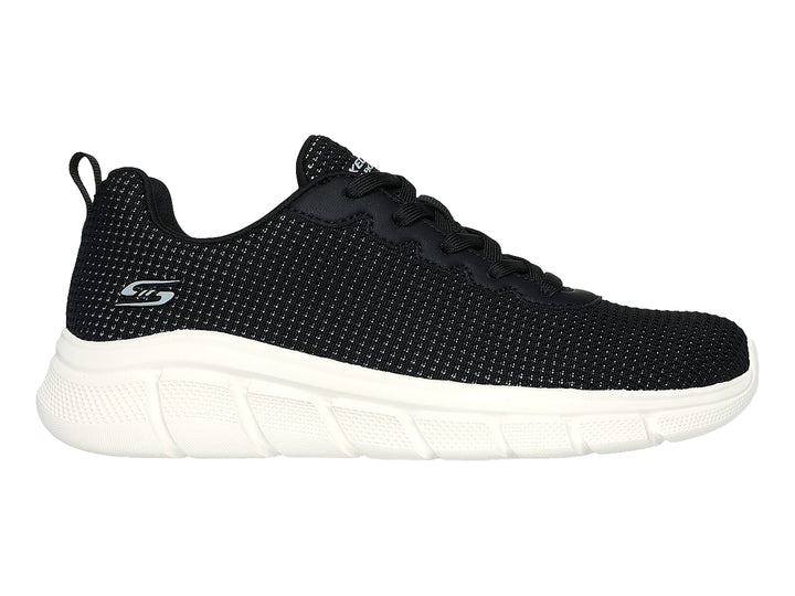 Tenis Skechers BOBS B Flex Negro y Blanco para Mujer