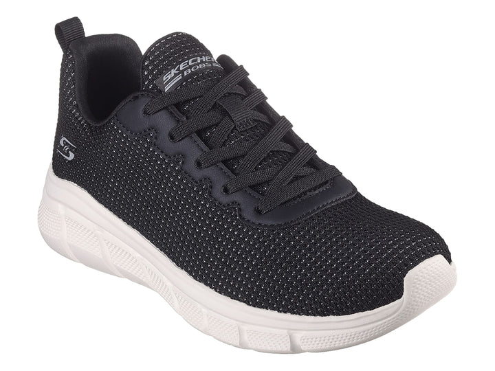 Tenis Skechers BOBS B Flex Negro y Blanco para Mujer