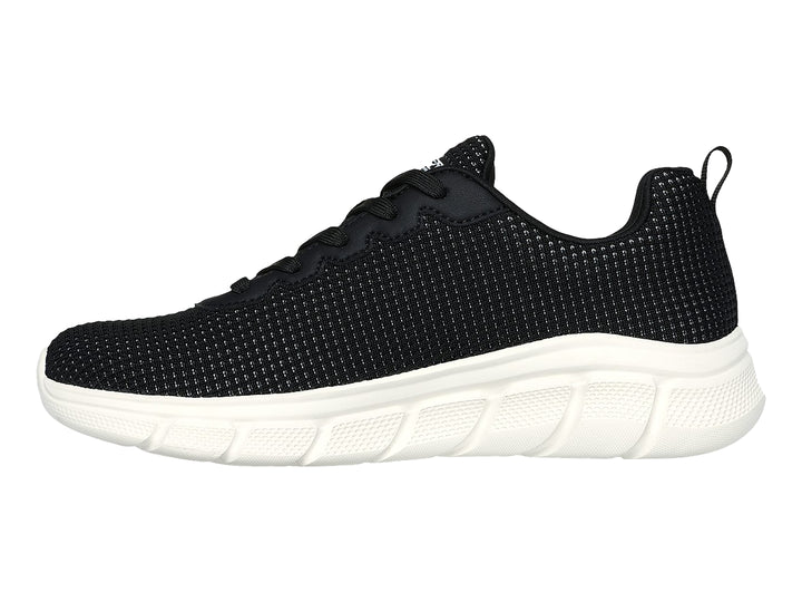 Tenis Skechers BOBS B Flex Negro y Blanco para Mujer