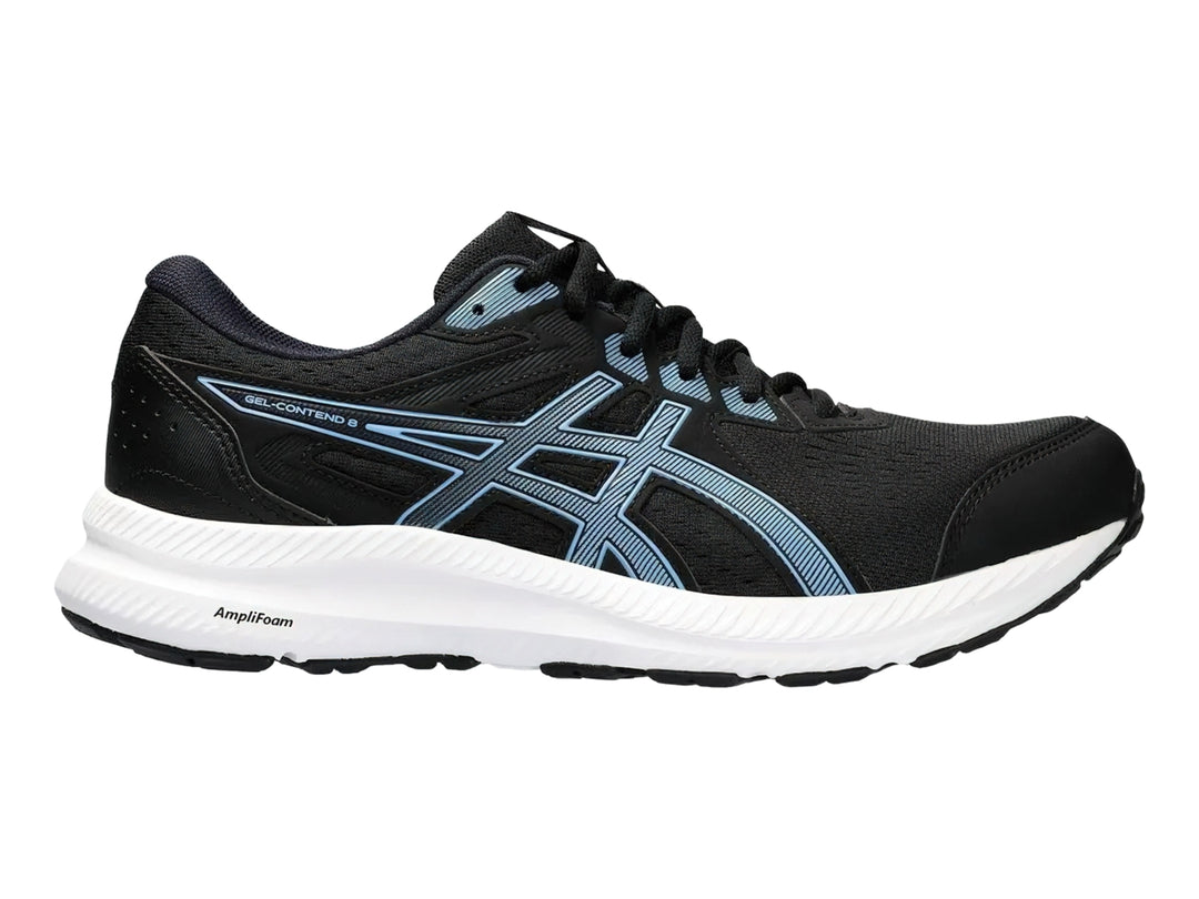 Tenis ASICS Gel-Contend 8 Negro y Azul para Hombre