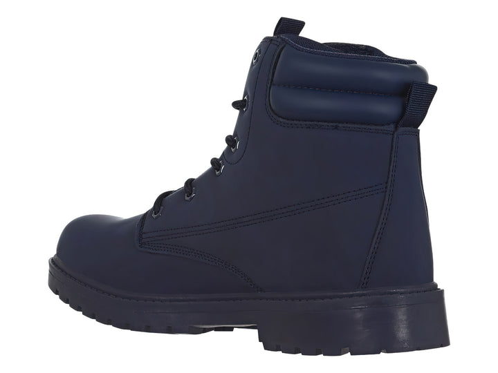 Bota casual K-SWISS color azul marino con suela dentada y cordones.