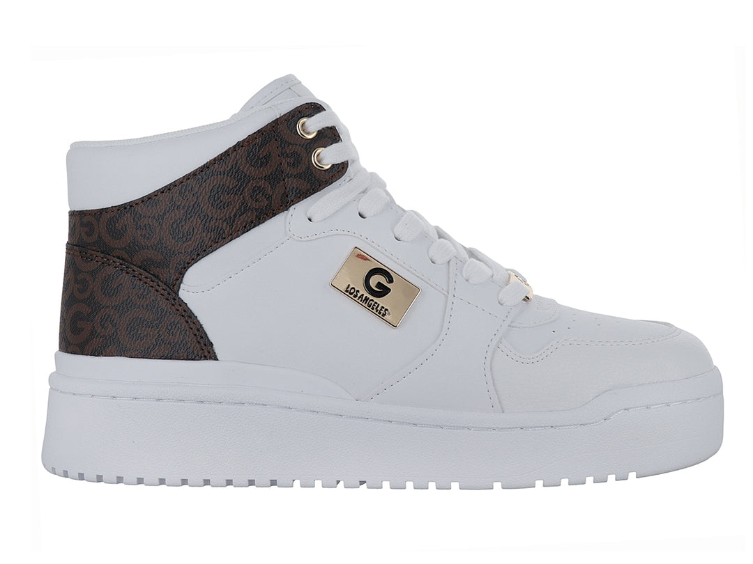 Tenis GBG Blanco y Chocolate para Mujer