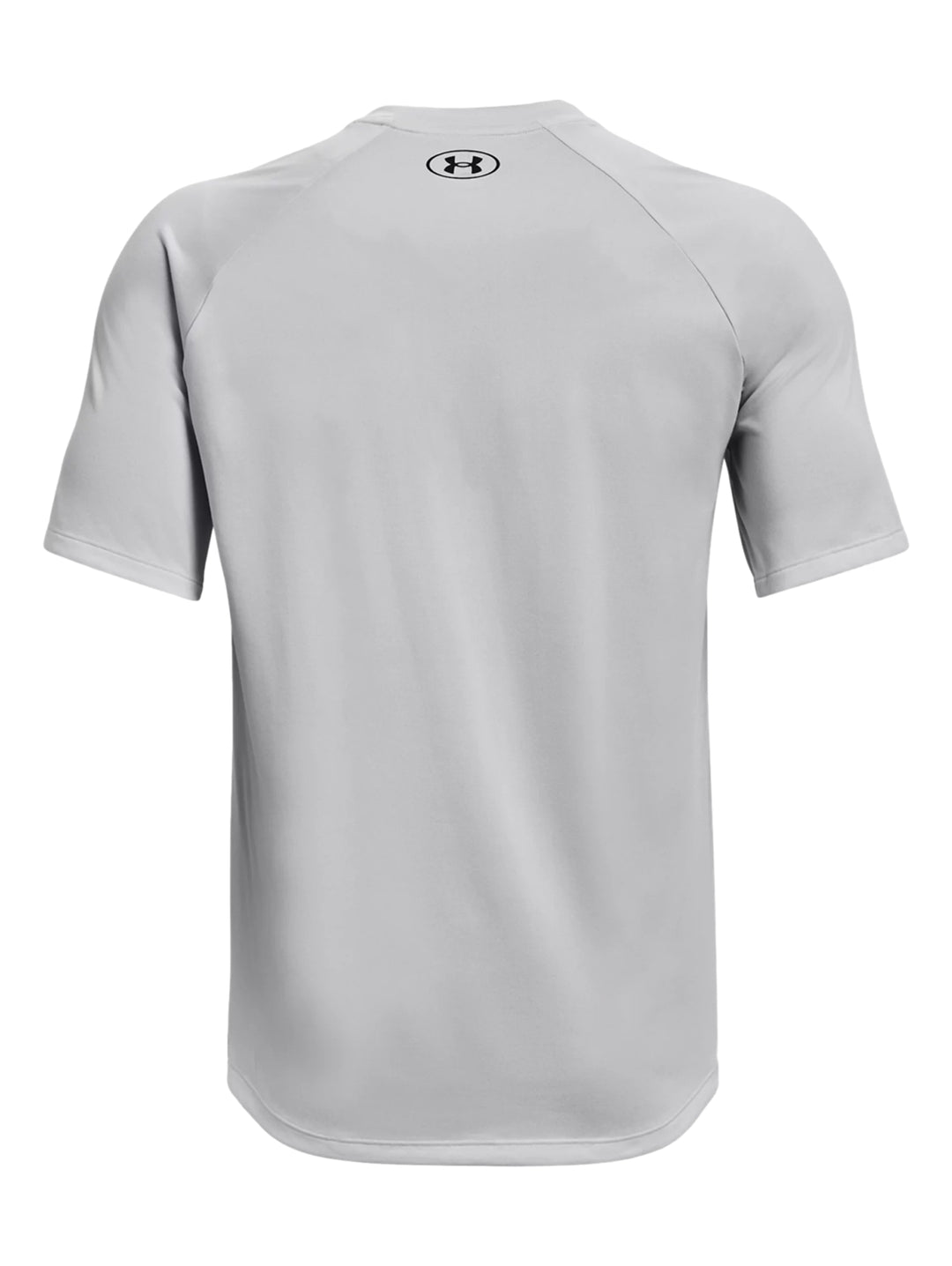 Camiseta deportiva Under Armour para hombre con diseño degradado de gris a negro.