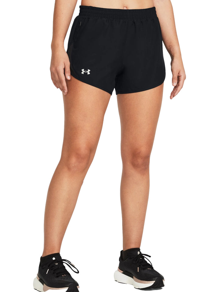 Shorts Under Armour Fly By 3 Negro para Mujer