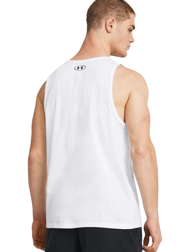 Playera sin mangas Under Armour Sportstyle Logo Blanco para Hombre
