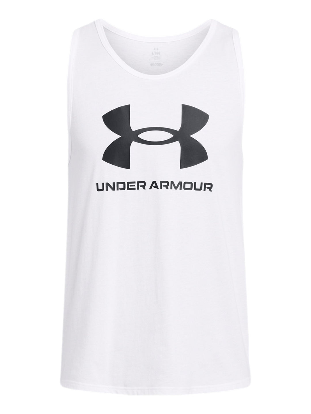 Playera sin mangas Under Armour Sportstyle Logo Blanco para Hombre