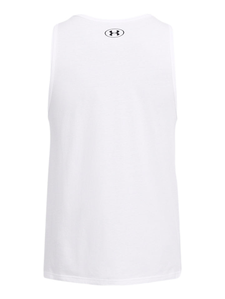 Playera sin mangas Under Armour Sportstyle Logo Blanco para Hombre