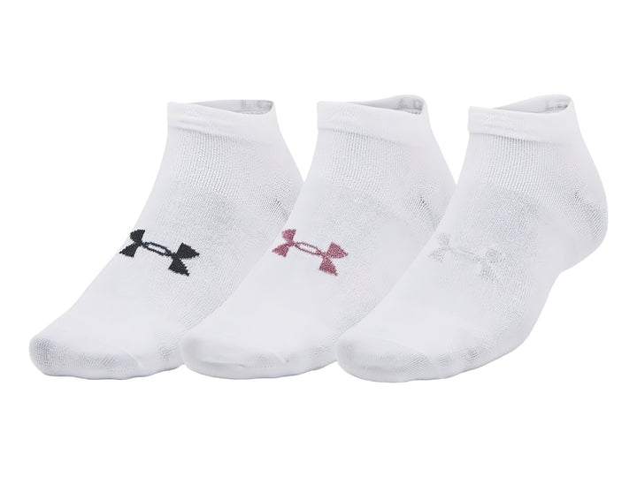 Pack 3 Calcetines Under Armour Essential Low Cut Blancos para Mujer