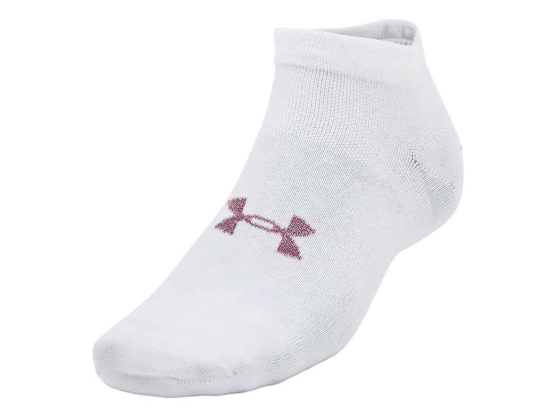 Pack 3 Calcetines Under Armour Essential Low Cut Blancos para Mujer