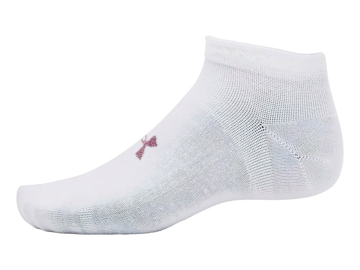 Pack 3 Calcetines Under Armour Essential Low Cut Blancos para Mujer