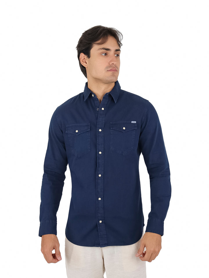Camisa Jack &amp; Jones Azul Marino para Hombre