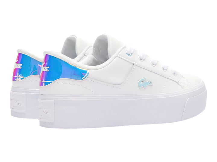 Tenis Lacoste Ziane Platform Blanco y Rosa para Mujer