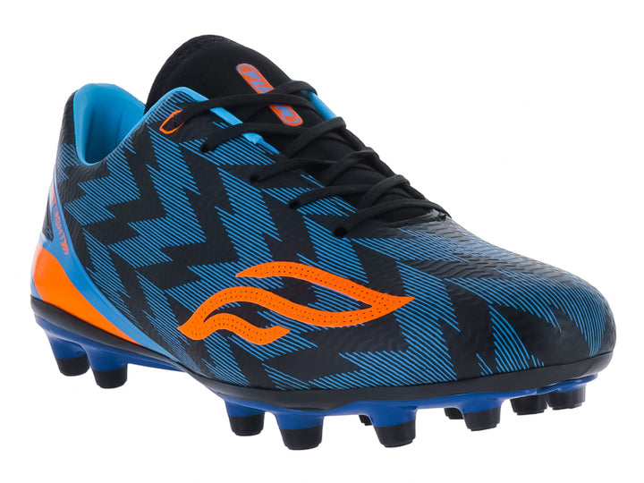 Tenis de Fútbol Furia Azul y Naranja para Niño