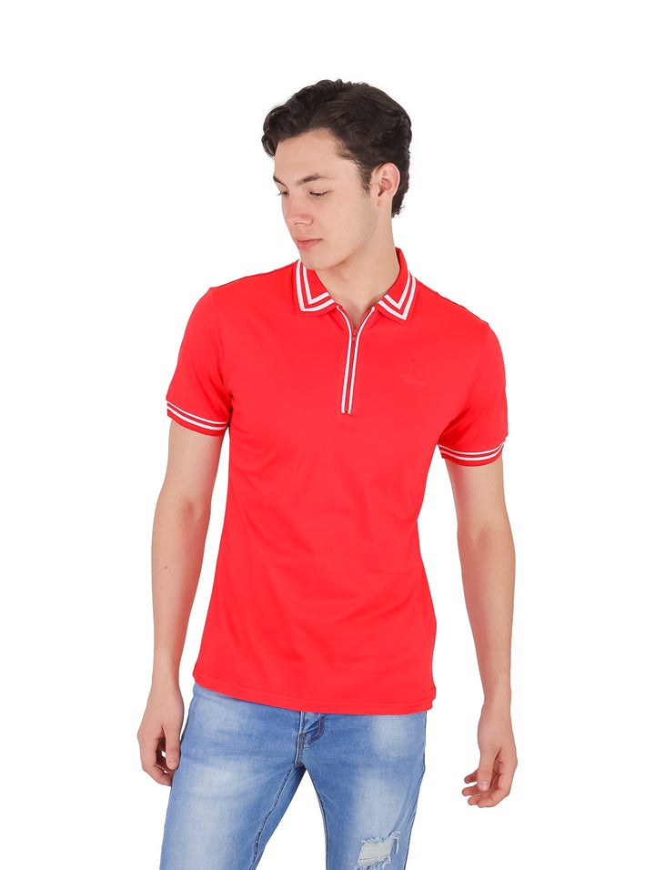 Playera Polo Bratto Color Rojo para Hombre