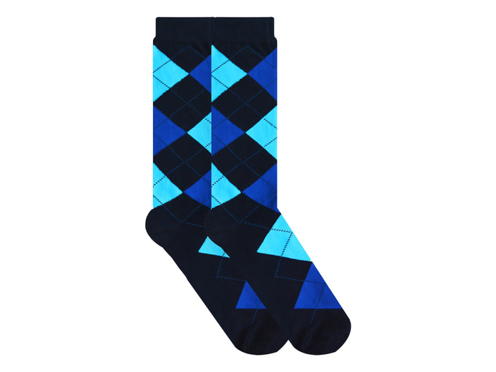 Calcetines Skunk Socks Marino Rombos para Mujer