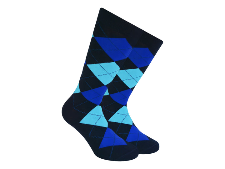 Calcetines Skunk Socks Marino Rombos para Mujer