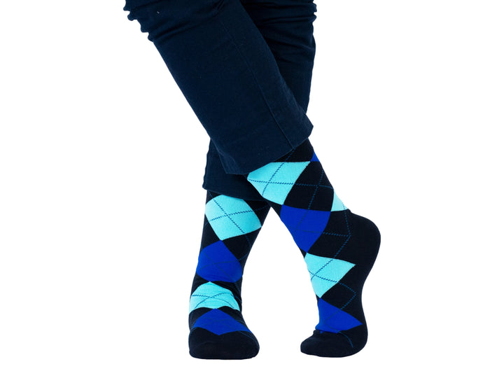 Calcetines Skunk Socks Marino Rombos para Mujer