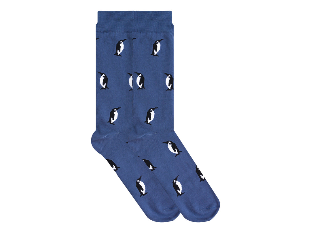 Calcetines Skunk Socks Azul Pingüinos Pack 2 para Mujer