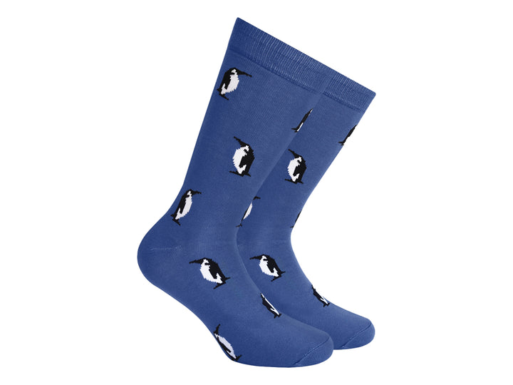 Calcetines Skunk Socks Azul Pingüinos Pack 2 para Mujer
