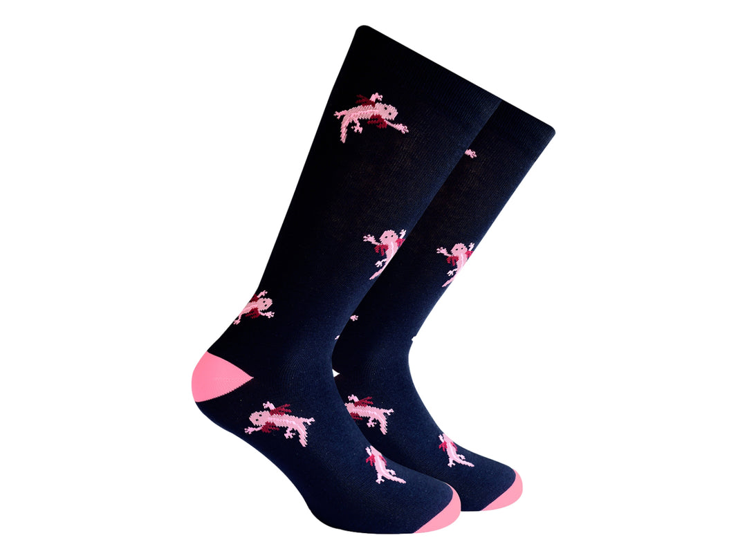 Calcetines Skunk Socks Negro Ajolotes para Mujer