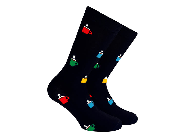 Calcetines Skunk Socks Negro Tazas de Café para Mujer