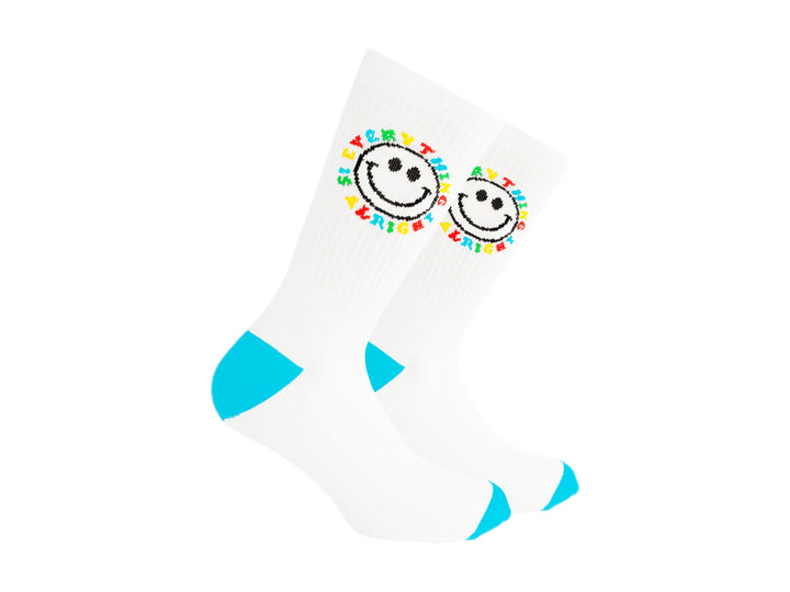 Pack 2 Calcetines Skunk Socks Blanco Carita Feliz Retro para Mujer