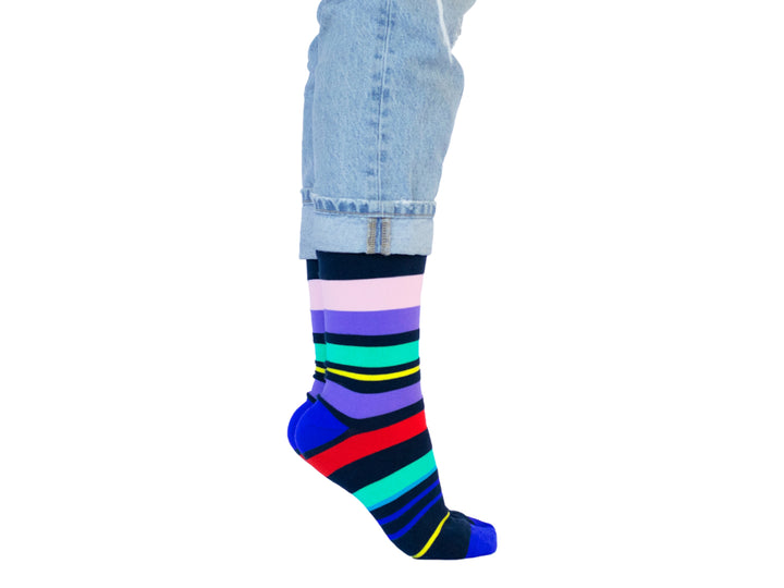 Calcetines Skunk Socks Multicolor de Líneas para Mujer
