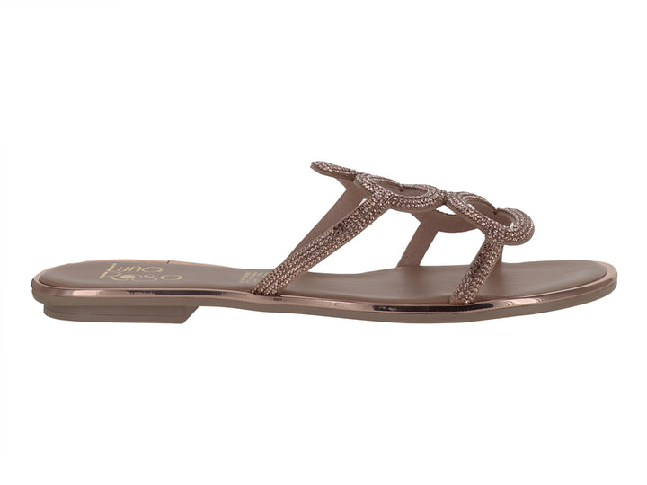 Sandalias Luna Rosa Oro Rosado para Mujer