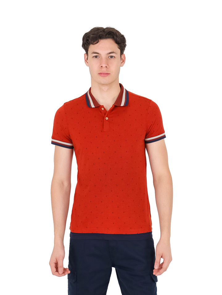 Playera Polo G.AMERICAN Marrón para Hombre