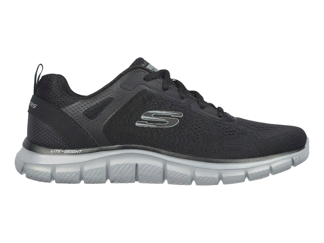 Tenis Skechers Track Negro y Gris para Hombre