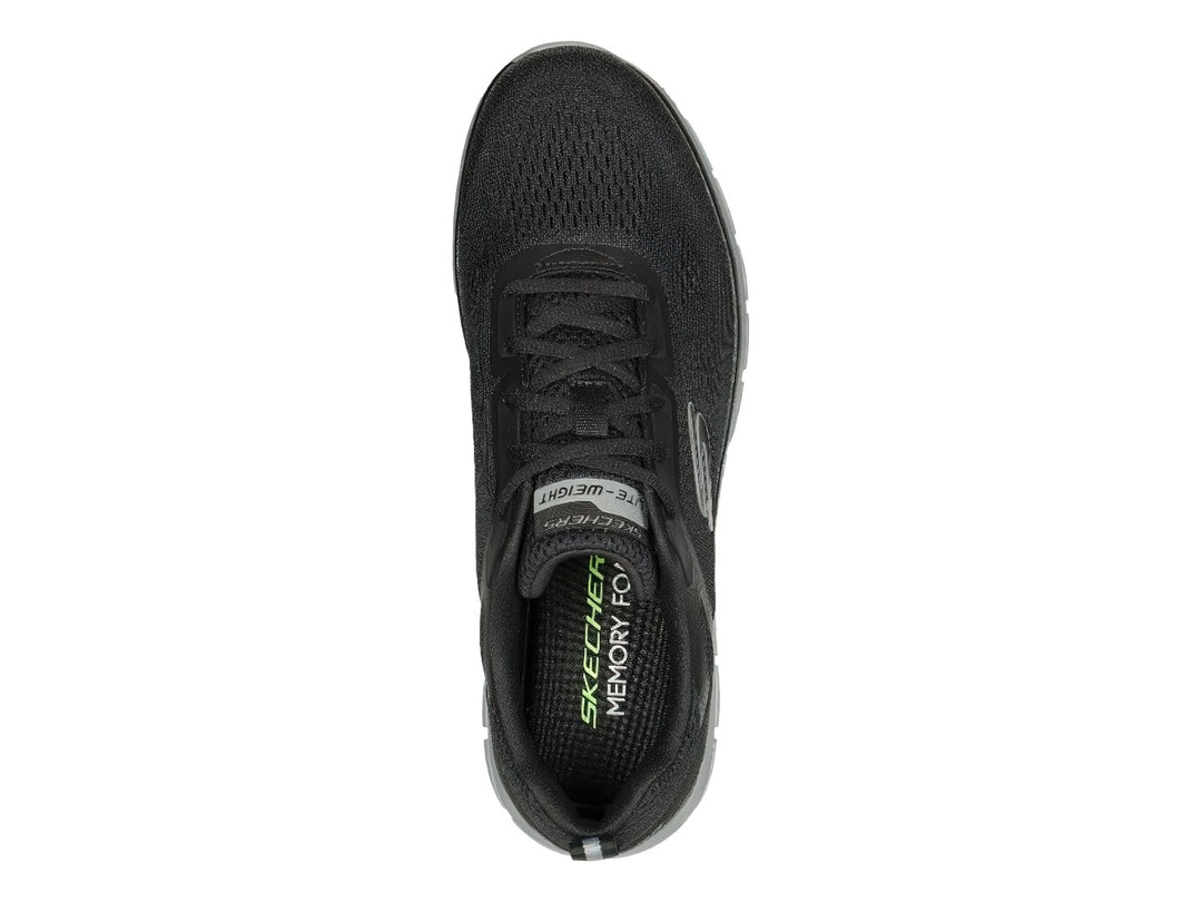 Tenis Skechers Track Negro y Gris para Hombre