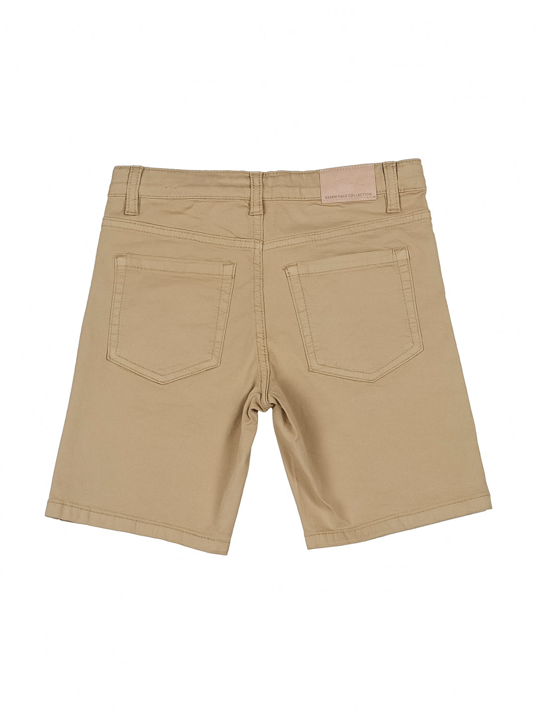 Bermuda de sarga color beige para niño.