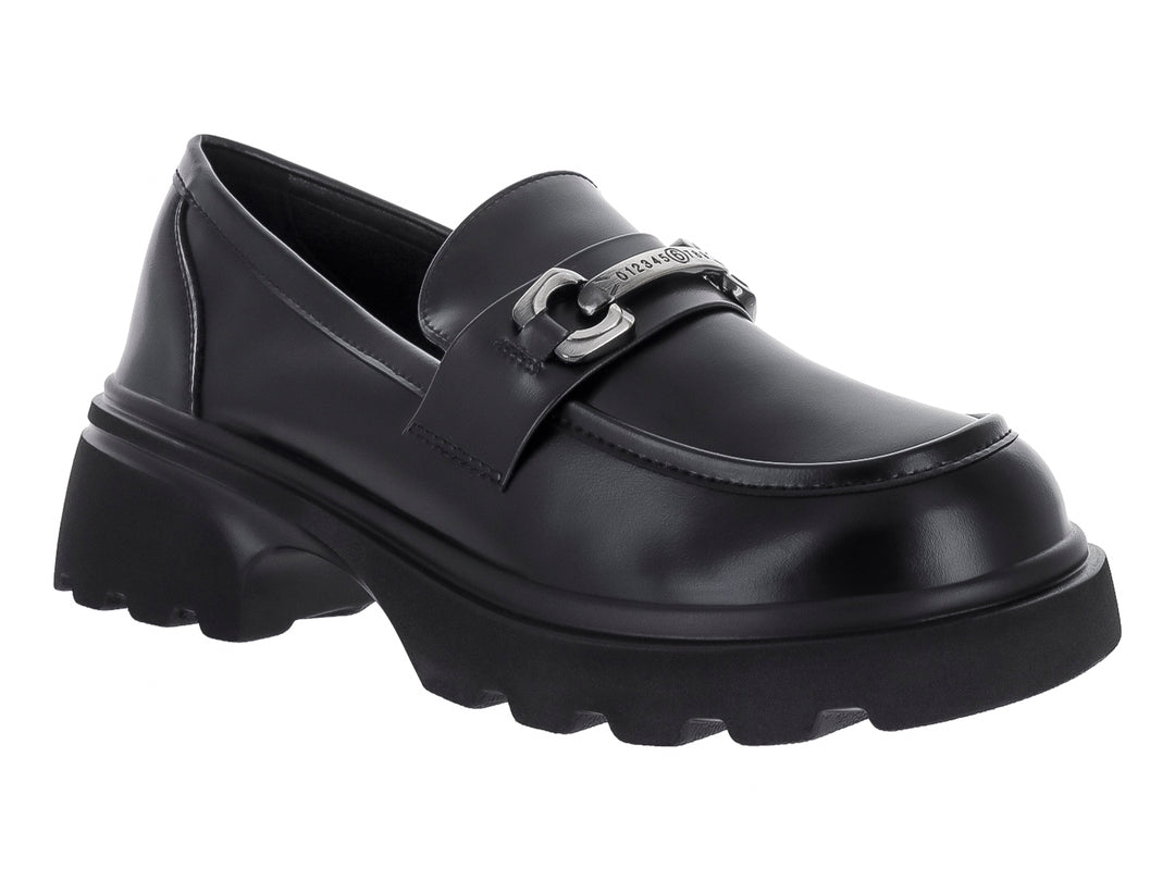 Zapatos Mocasines Roze Janfrin Negro para Mujer