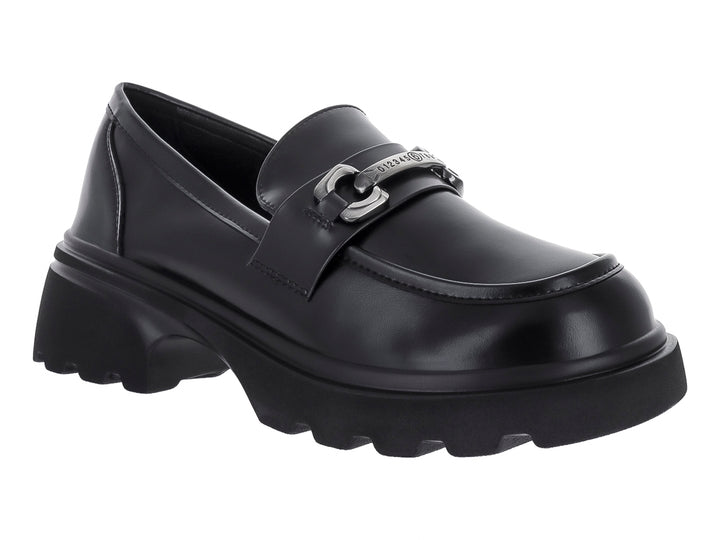Zapatos Mocasines Roze Janfrin Negro para Mujer