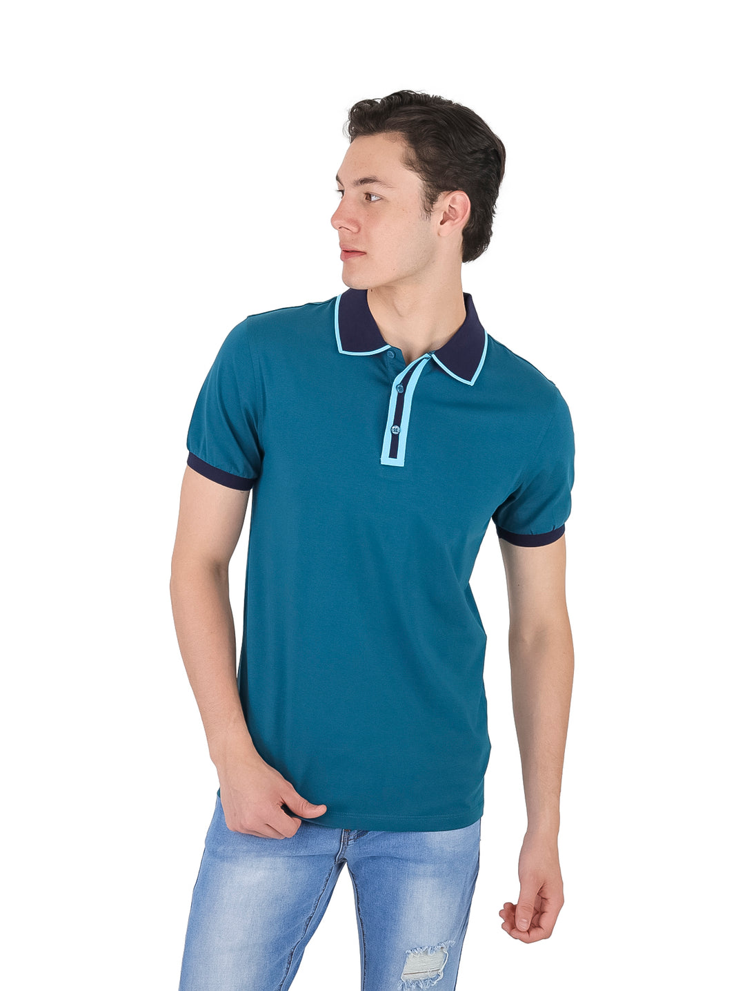 Playera Polo Pavini Seal Green para Hombre