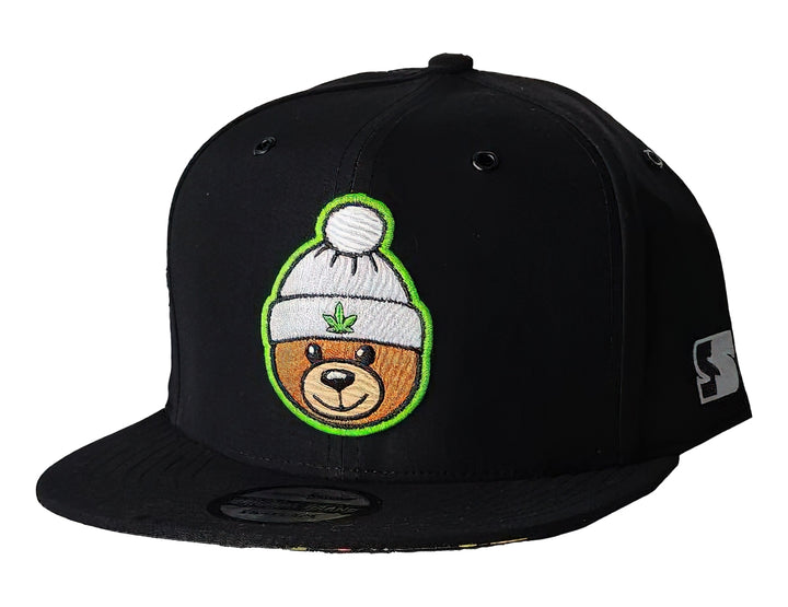 Gorra Snapback Shooter Squad Oso Weed Negro para Hombre