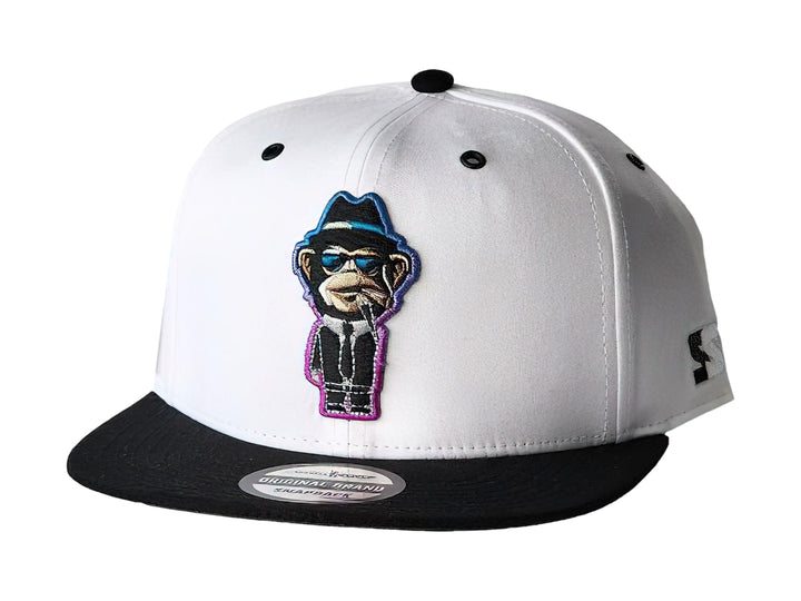 Gorra Snapback Shooter Squad Blanco y Negro para Hombre