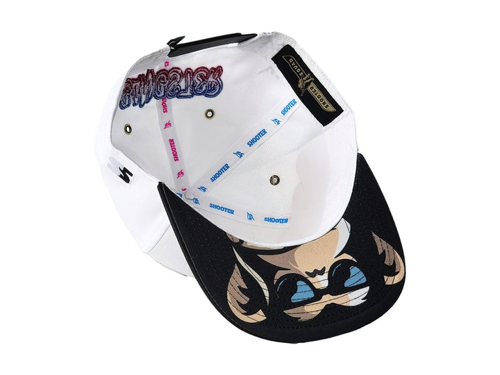 Gorra Snapback Shooter Squad Blanco y Negro para Hombre
