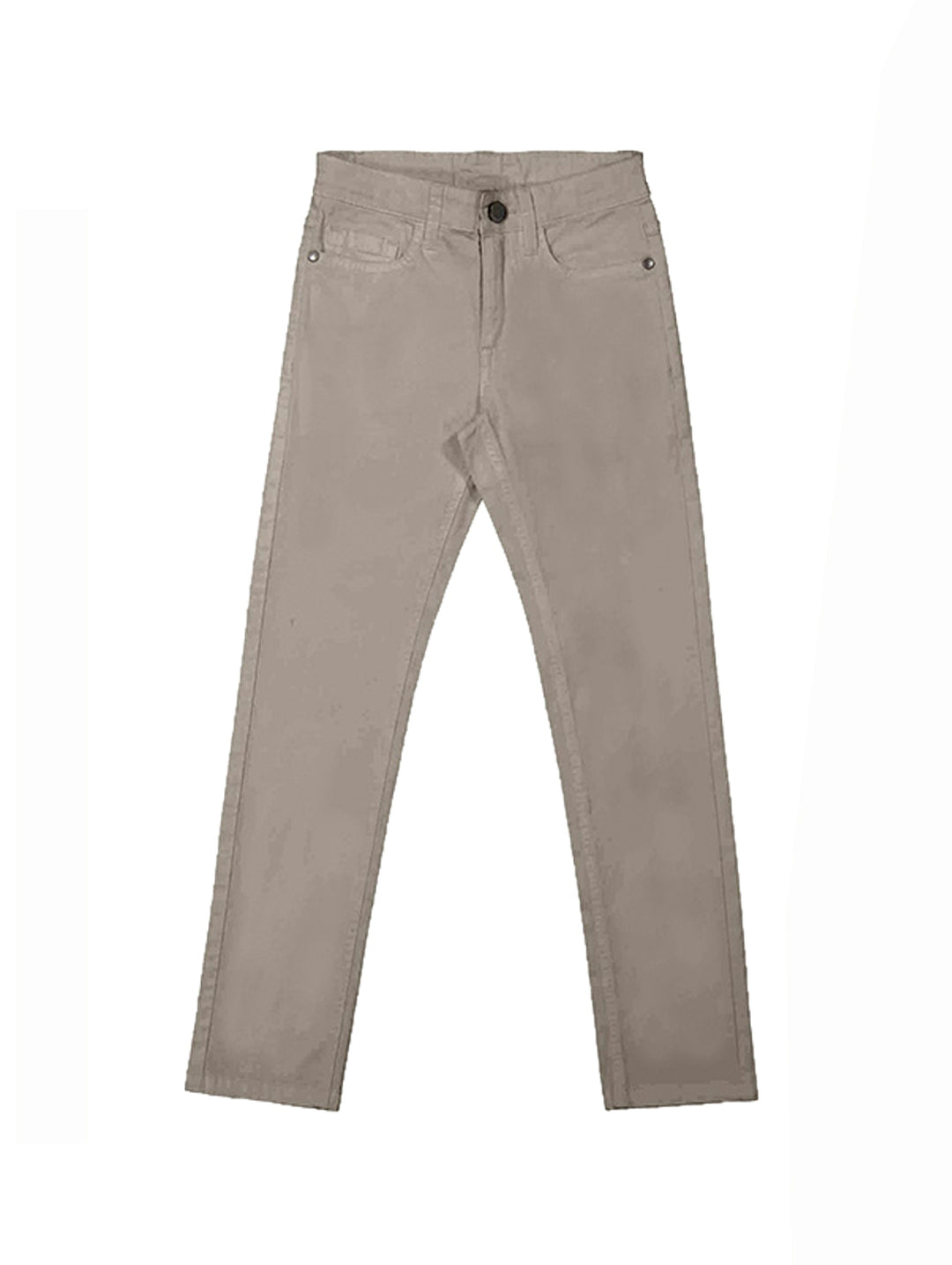 Pantalones vaqueros básicos para niño en color topo.
