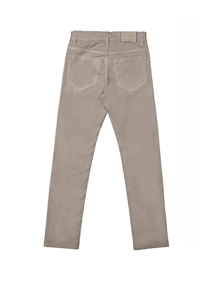 Pantalones vaqueros básicos para niño en color topo.