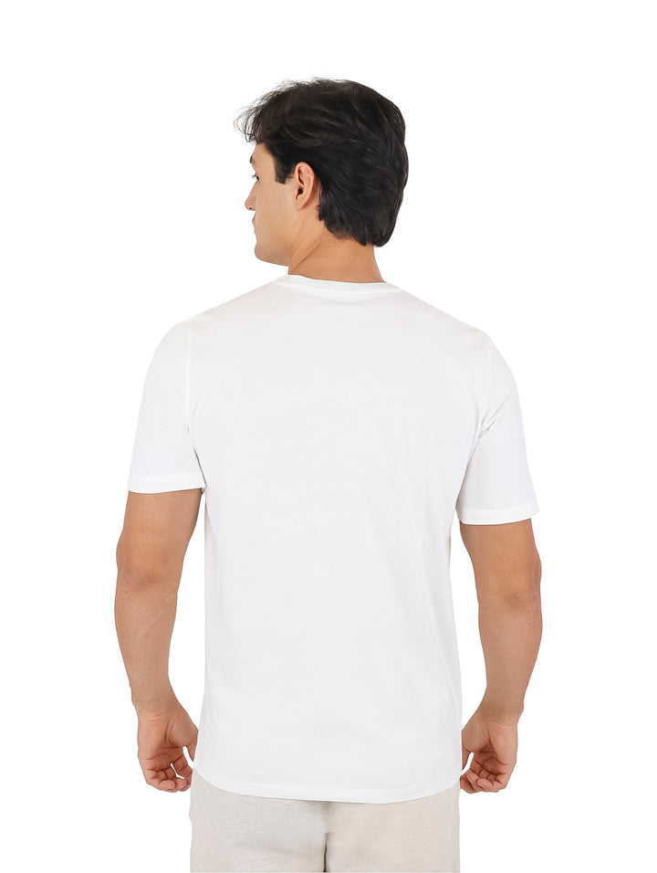Playera Jack &amp; Jones Manga Corta Blanco para Hombre