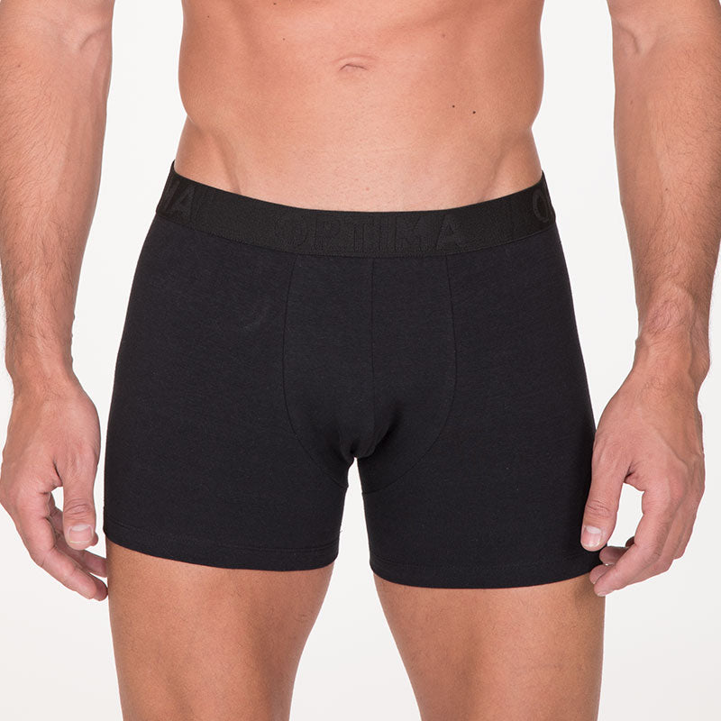 Bóxer Corto Optima Interior Negro para Hombre